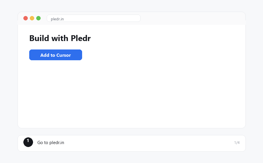 How to add Pledr to Cursor — step by step